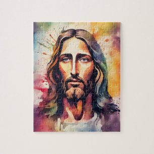 Wasserfarbe Jesus Puzzle