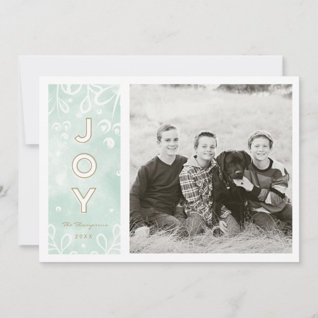 Wasserfarbe Joy Einladung (Vorderseite)