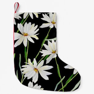 Wasserfarbe Kamille: Botanische Schrift Kleiner Weihnachtsstrumpf