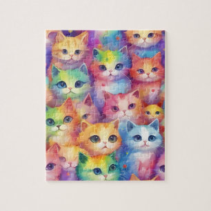Wasserfarbe Kleine Katzen Puzzle
