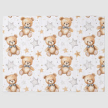 Wasserfarbe Kleine Niedliche Bärenstar Kinderzimme