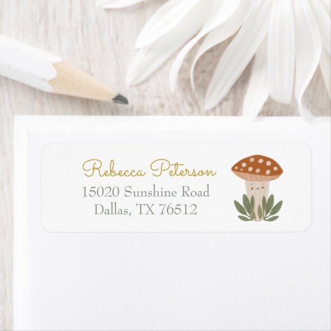 Wasserfarbe Kleine Pilzmarke (Insitu)