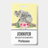 Wasserfarbe Koala Bears Niedliche Mama & Baby