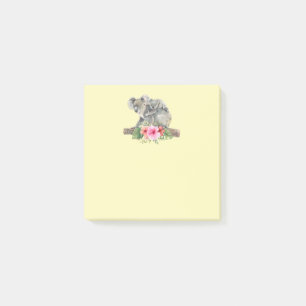 Wasserfarbe Koala Bears Niedliche Mama & Baby Post-it Klebezettel