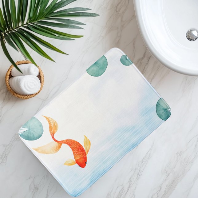 Wasserfarbe Koi Fisch Serenity Badematte (Von Creator hochgeladen)