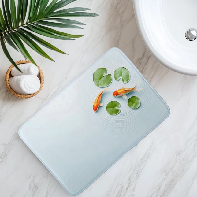 Wasserfarbe Koi Fisch Serenity Badematte (Von Creator hochgeladen)