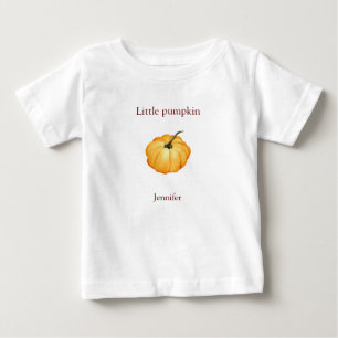 Wasserfarbe Kürbis mit Name T - Shirt