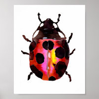 Wasserfarbe Ladybug