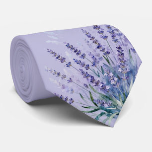 Wasserfarbe Lavendel Sanft Lila Krawatte