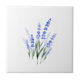 Wasserfarbe Lavender Bouquet Fliese