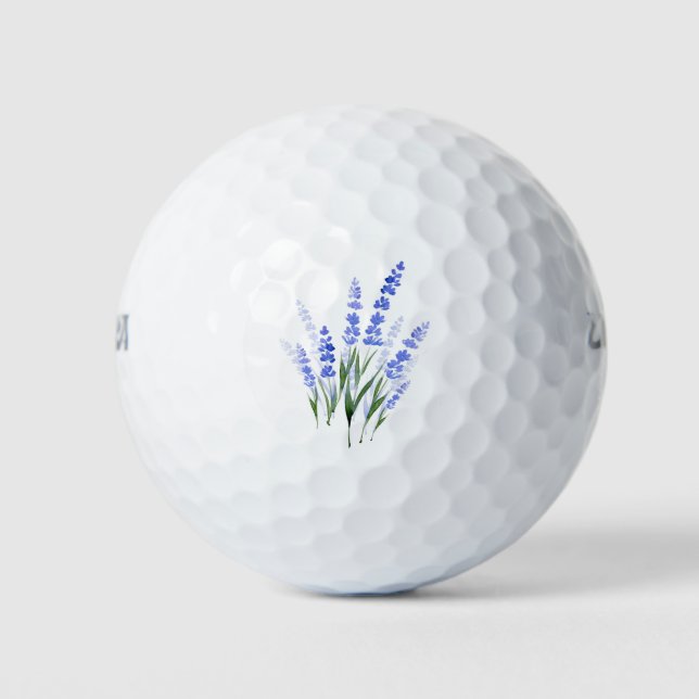 Wasserfarbe Lavender Bouquet Golfball (Vorderseite)