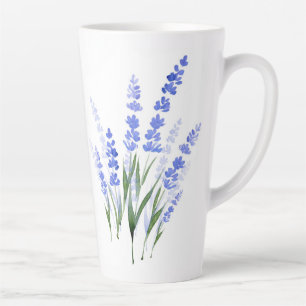 Wasserfarbe Lavender Bouquet Milchtasse