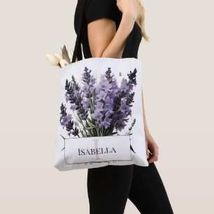 Wasserfarbe Lavender Bouquet Personalisiert
