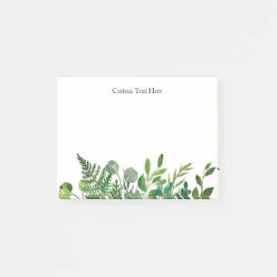 Wasserfarbe Lebende Grünpflanzen Benutzerdefiniert Post-it Klebezettel