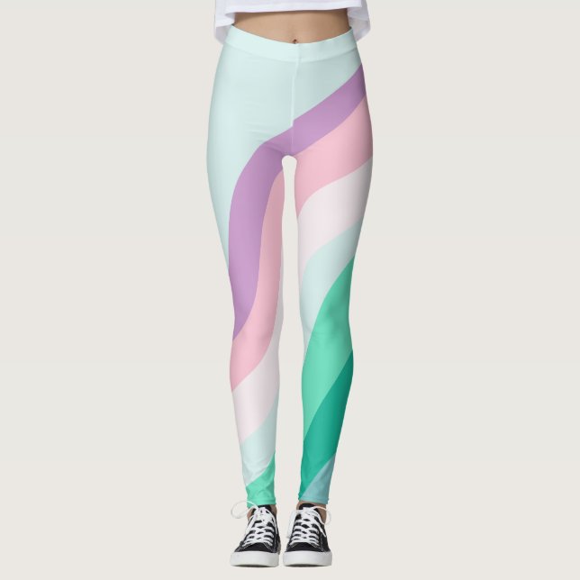 Wasserfarbe Leggings (Vorderseite)