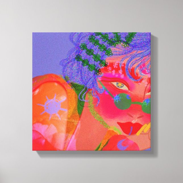 Wasserfarbe Leinwanddruck (Vorderseite)