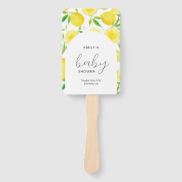 Wasserfarbe Lemon Babydusche Hand Fan Fächer