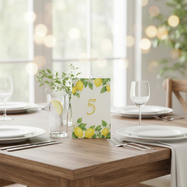 Wasserfarbe Lemon Birthday Sockelschild (Von Creator hochgeladen)