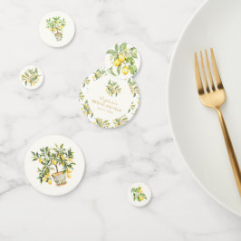 Wasserfarbe Lemon Floral Confetti Konfetti