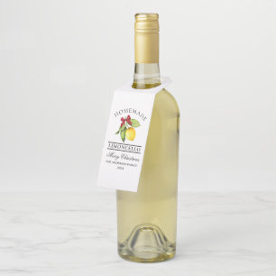 Wasserfarbe Lemon Weihnachten Flaschenanhänger