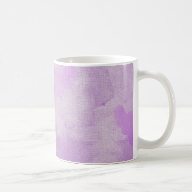 Wasserfarbe Lila Kaffeetasse (Rechts)
