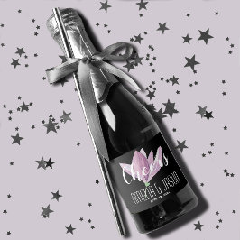 Wasserfarbe Lila Magnolias Wedding Mini