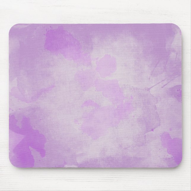Wasserfarbe Lila Mousepad (Vorne)
