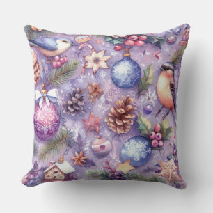 Wasserfarbe Lila Weihnachtsmotive Weihnachtsgeburt Kissen