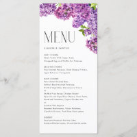 Wasserfarbe Lilac Blume Botanische Hochzeit