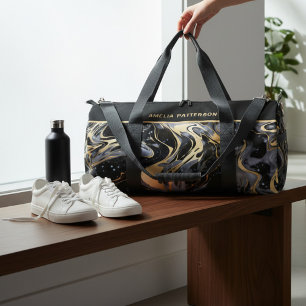 Wasserfarbe-Liquid-Marbel-Muster Personalisierter Duffle Bag