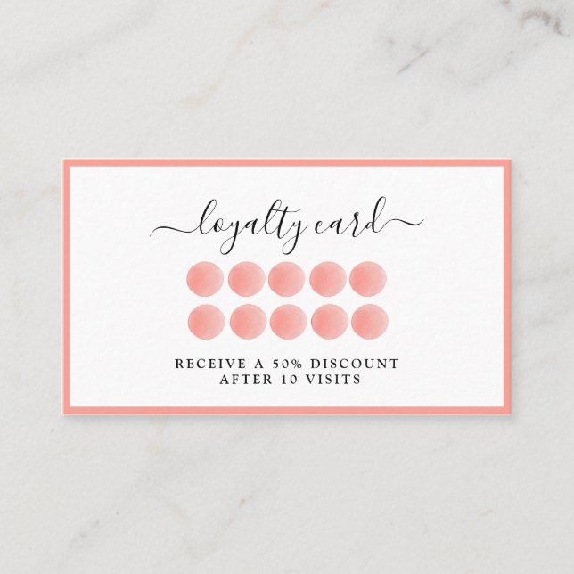 Wasserfarbe Loyalität 10 Karte (Vorderseite)