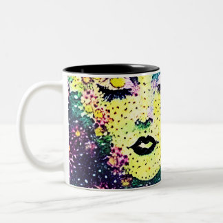 Wasserfarbe Luna Goddess!! Mug Zweifarbige Tasse