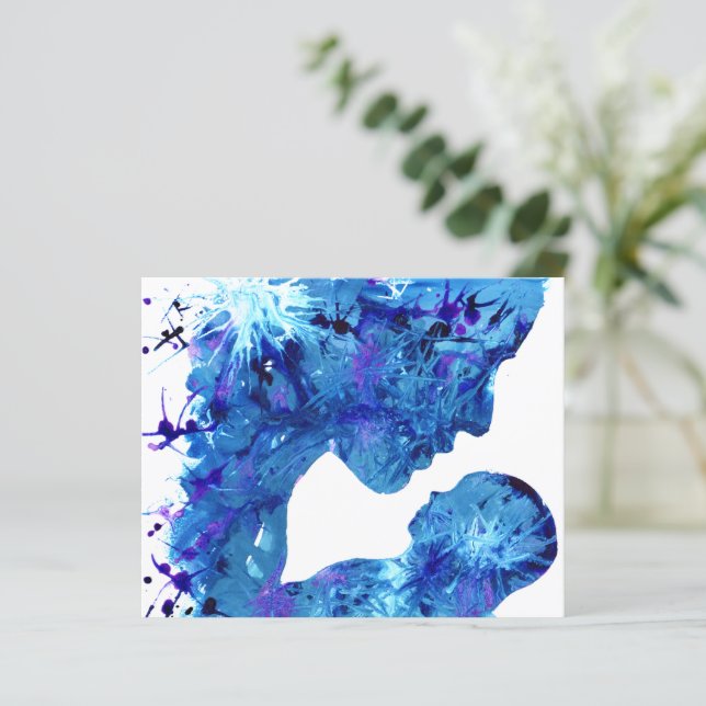 Wasserfarbe Madonna und Kind (Stehend Vorderseite)