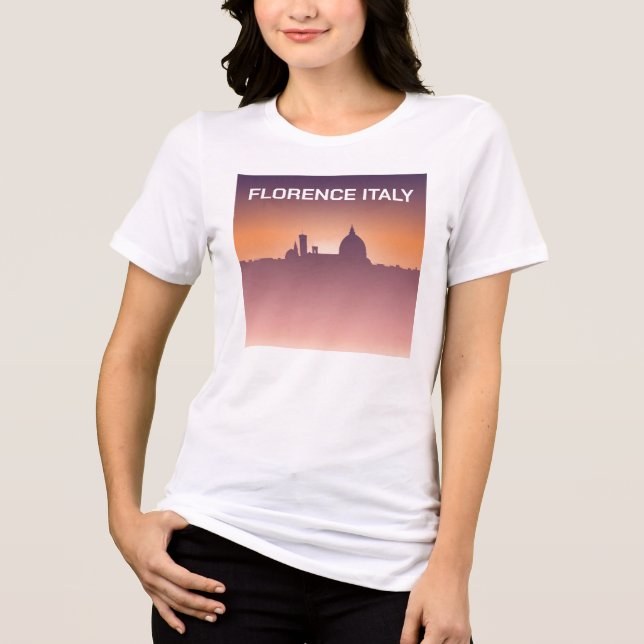 Wasserfarbe Mailand Italien Duomo di Milano Tri-Blend Shirt (Vorderseite)