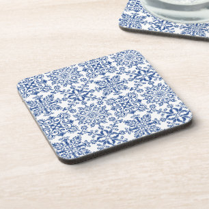Wasserfarbe Mandala Azure harter Kunststoff Unters Getränkeuntersetzer