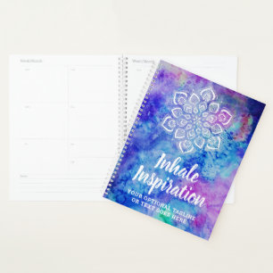 Wasserfarbe Mandala Metaphysische Spirituelle Yoga Planer