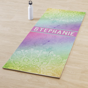 Wasserfarbe Mandala Yogamatte