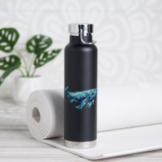 Wasserfarbe Meeresleben Trinkflasche