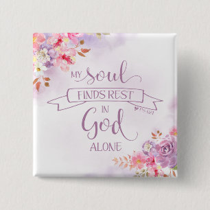 Wasserfarbe Mein Soul Finds Erholung, S 62:1 Button