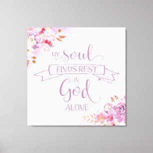 Wasserfarbe Mein Soul Finds Erholung, S 62:1 Leinwanddruck