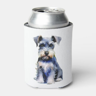 Wasserfarbe Miniatur Schnauzer Dosenkühler