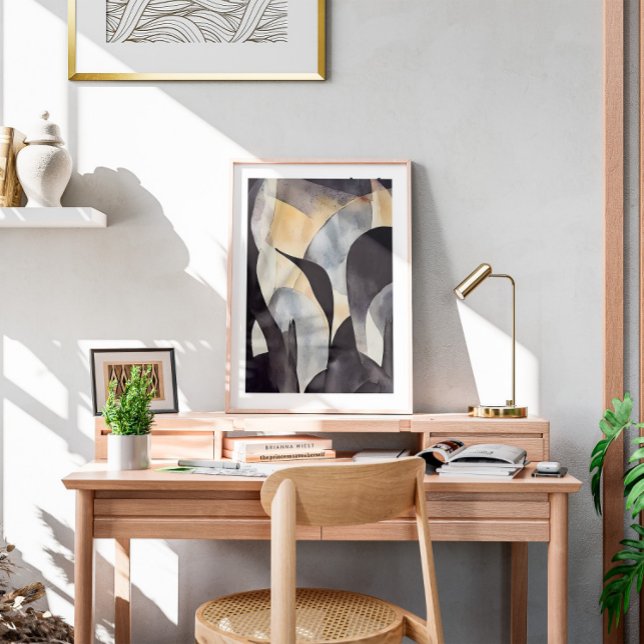 Wasserfarbe Minimalistisch Boho Wand Kunst, Abstra Poster (Von Creator hochgeladen)