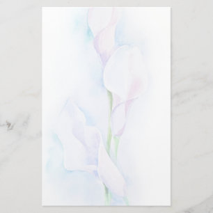 Wasserfarbe mit 3 Callas Briefpapier