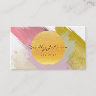Wasserfarbe Moderne Abstrakt Elegante Coole Kunst Visitenkarte