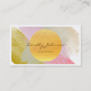 Wasserfarbe Moderne Abstrakt Elegante Coole Kunst Visitenkarte
