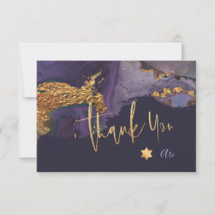 Wasserfarbe Moderne Abstrakte Mitzvah DANKE  