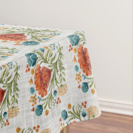 Wasserfarbe Moderne Blume Motif Earthy Whimsical Tischdecke