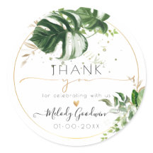 Wasserfarbe Monstera in tropischer Vegetation