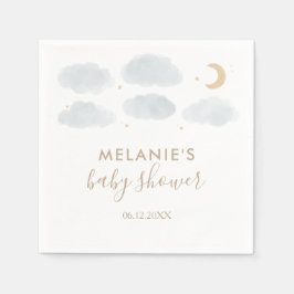 Wasserfarbe Moon Stars Kinderdusche Serviette