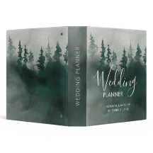 Wasserfarbe Mystischer Winterwald | Hochzeitsplane